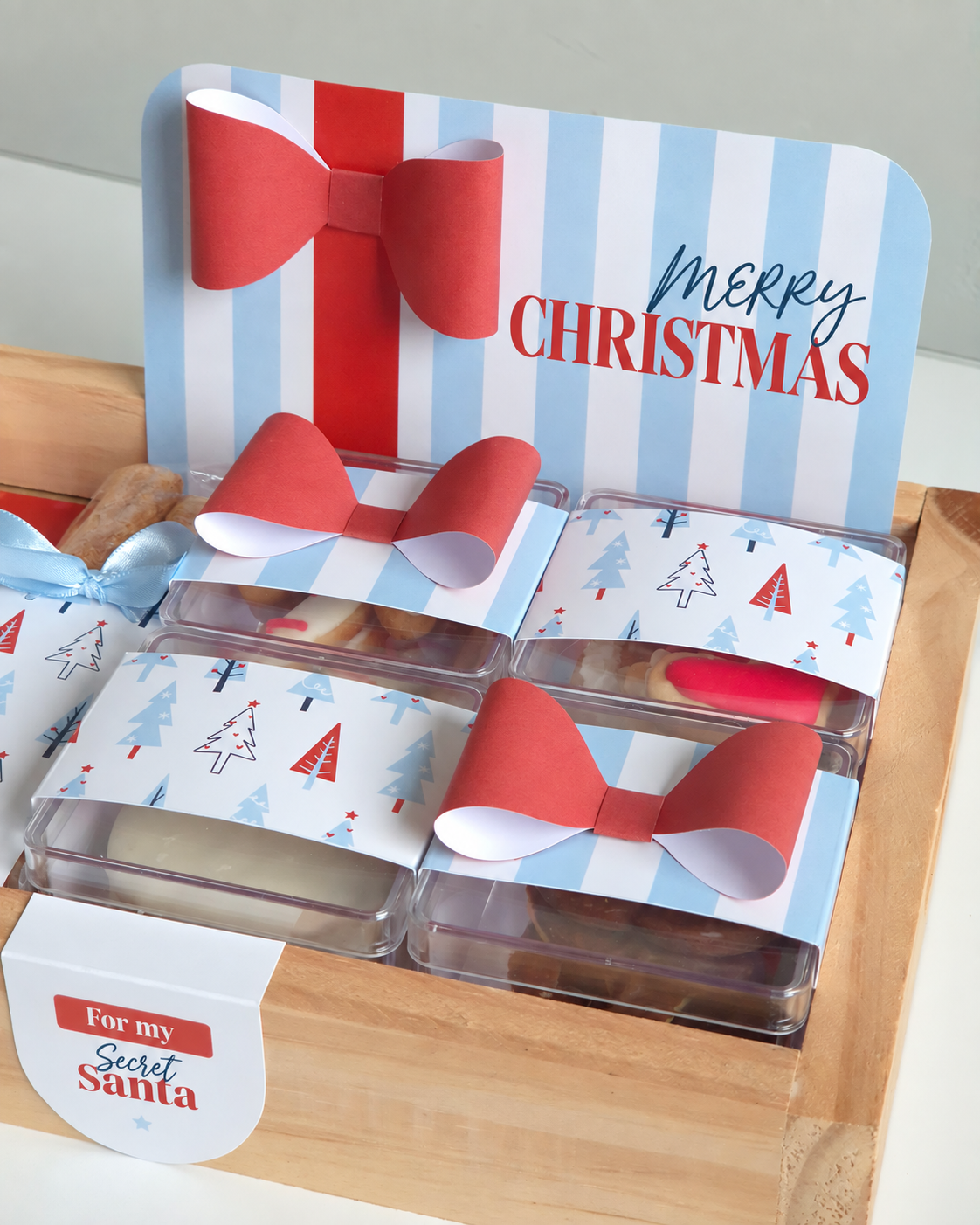Christmas themed gift basket
